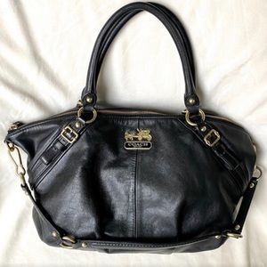 🖤💛Coach Madison Sophia Black Leather Bag💛🖤